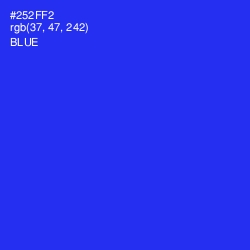 #252FF2 - Blue Color Image