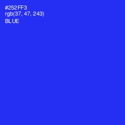 #252FF3 - Blue Color Image