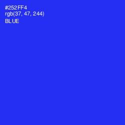 #252FF4 - Blue Color Image