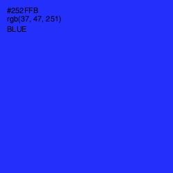 #252FFB - Blue Color Image