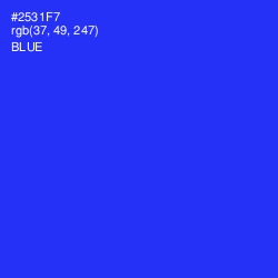 #2531F7 - Blue Color Image