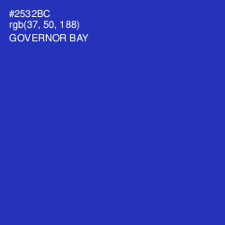 #2532BC - Governor Bay Color Image