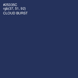 #25335C - Cloud Burst Color Image