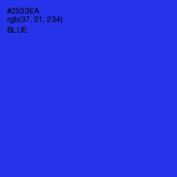 #2533EA - Blue Color Image