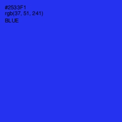 #2533F1 - Blue Color Image