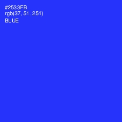 #2533FB - Blue Color Image