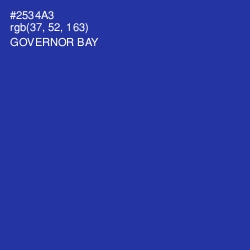 #2534A3 - Governor Bay Color Image