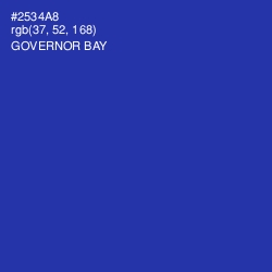 #2534A8 - Governor Bay Color Image