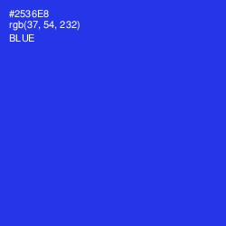 #2536E8 - Blue Color Image