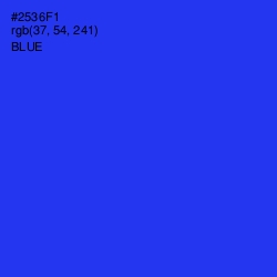 #2536F1 - Blue Color Image