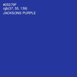 #25379F - Jacksons Purple Color Image