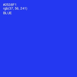 #2538F1 - Blue Color Image