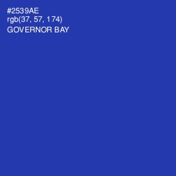 #2539AE - Governor Bay Color Image