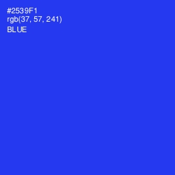 #2539F1 - Blue Color Image