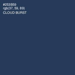 #253B59 - Cloud Burst Color Image