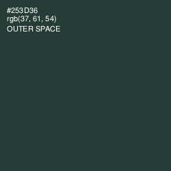 #253D36 - Outer Space Color Image