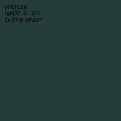 #253D39 - Outer Space Color Image