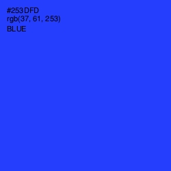 #253DFD - Blue Color Image