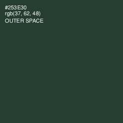 #253E30 - Outer Space Color Image