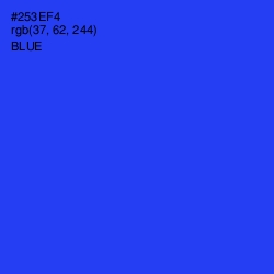 #253EF4 - Blue Color Image