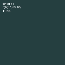 #253F41 - Tuna Color Image
