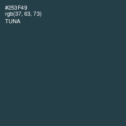 #253F49 - Tuna Color Image