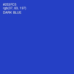 #253FC5 - Dark Blue Color Image