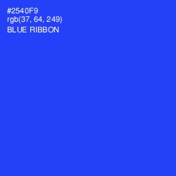 #2540F9 - Blue Ribbon Color Image