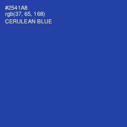 #2541A8 - Cerulean Blue Color Image
