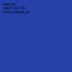 #2541A9 - Cerulean Blue Color Image