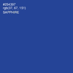 #254397 - Sapphire Color Image