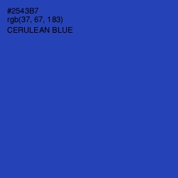 #2543B7 - Cerulean Blue Color Image