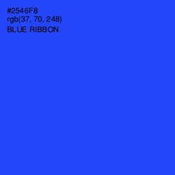 #2546F8 - Blue Ribbon Color Image