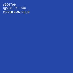 #2547A9 - Cerulean Blue Color Image