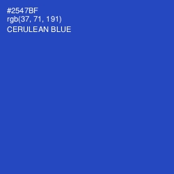 #2547BF - Cerulean Blue Color Image