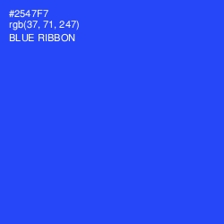#2547F7 - Blue Ribbon Color Image