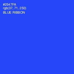 #2547FA - Blue Ribbon Color Image