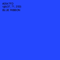 #2547FD - Blue Ribbon Color Image