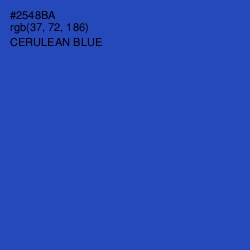 #2548BA - Cerulean Blue Color Image