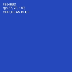 #2548BD - Cerulean Blue Color Image