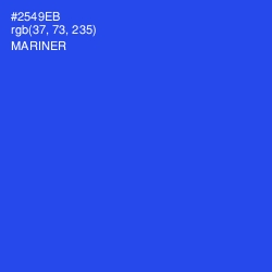 #2549EB - Mariner Color Image