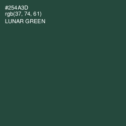 #254A3D - Lunar Green Color Image