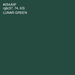 #254A3F - Lunar Green Color Image