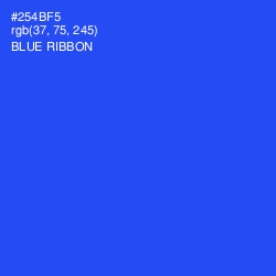 #254BF5 - Blue Ribbon Color Image