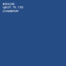 #254C85 - Chambray Color Image