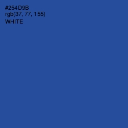 #254D9B - Sapphire Color Image