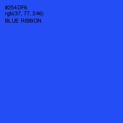 #254DF6 - Blue Ribbon Color Image