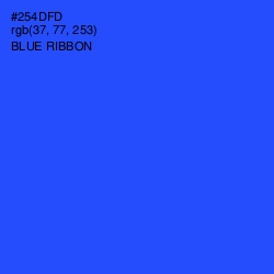 #254DFD - Blue Ribbon Color Image