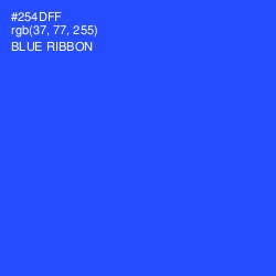 #254DFF - Blue Ribbon Color Image