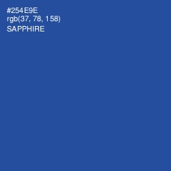 #254E9E - Sapphire Color Image